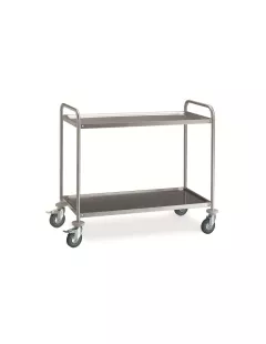 Waiter_trolley_-_two_shelves,_Completely_stainless_construction_0
