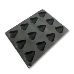 Форма за 12бр. сладки - силикон. Размер на сладка: 7,7х7,15х3,5см, капацитет - 90мл._1