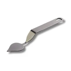 Инструмент за шоколад - листо, неръждаема стомана. Размер: 4х3см._0