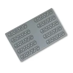 Силиконова форма за 10бр. декорации – кръг_0