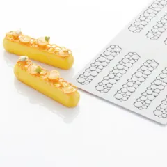 Силиконова форма за 10бр. декорации – кръг_2