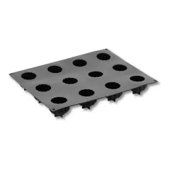 Форма за 12бр. сладки - смокиня, силикон. Размер на сладка: 6,4х5,2см, капацитет - 100мл._1