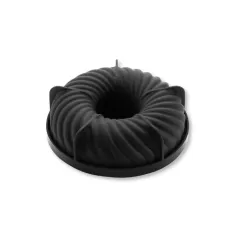 Форма за торта - циклон, силикон. Размер: 18х5,7см, капацитет - 1036мл._0