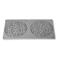 Шaблон за декорация на ястия - градина, силикон. Размер: 14х2см._0