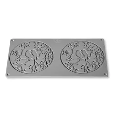 Шaблон за декорация на ястия - птички, силикон. Размер: 14х2см._0