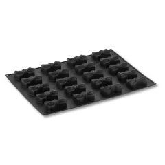 Форма за 20бр. сладки - панделки, силикон. Размер: 10х5,2х3,5см, капацитет - 100мл. PX052_0